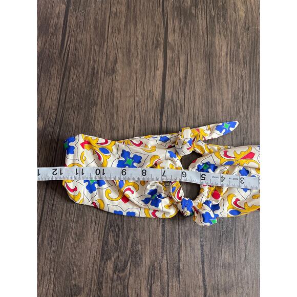 We Wore What Pearl Tile Bandeau Bikini Top Womans Small - Picture 8 of 8